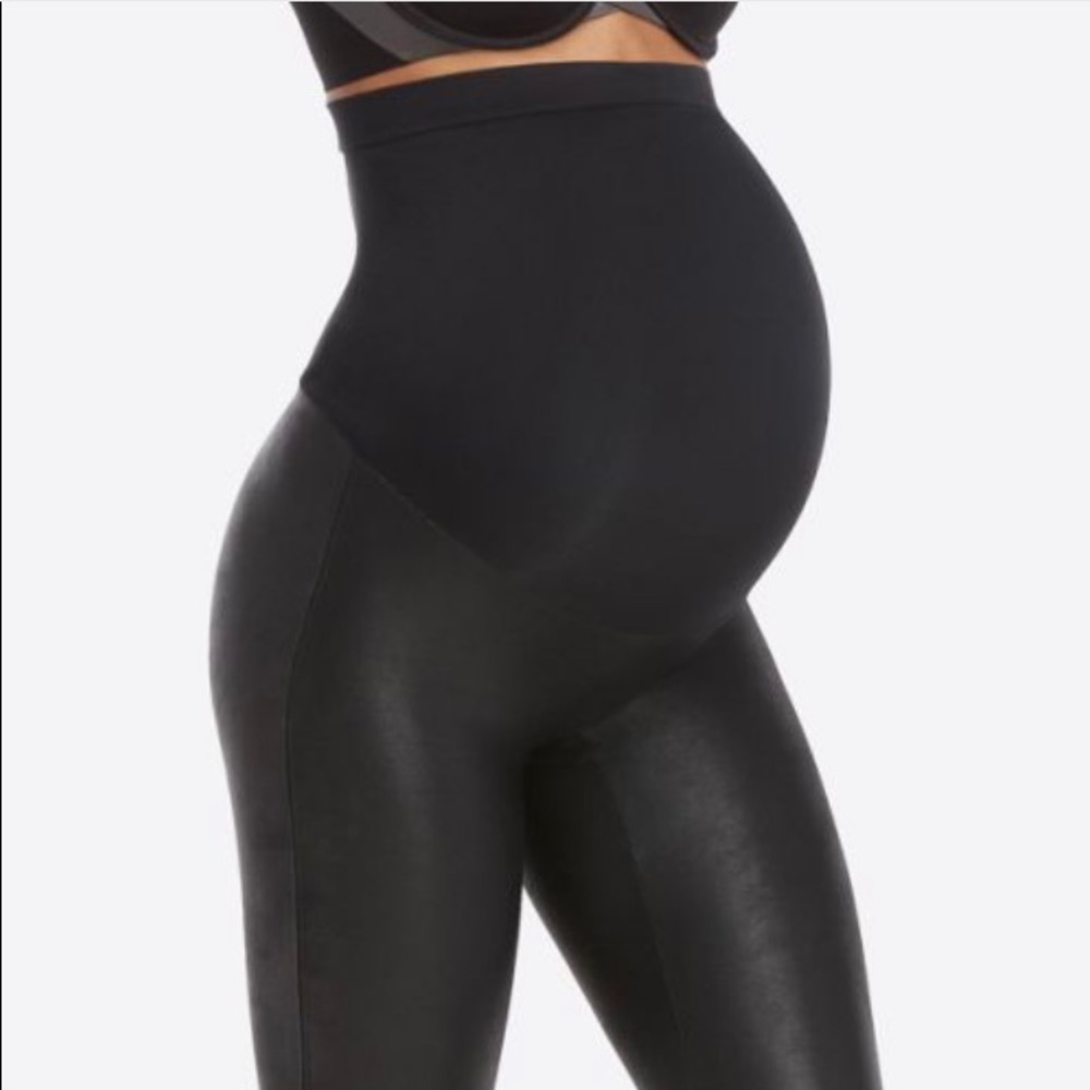 COPY - Spanx Mama Faux Leather Leggings Size Large